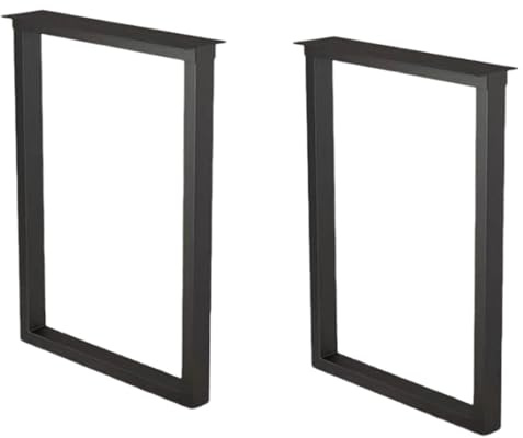 TMKDNNKG Lot de 2 Pieds de Meubles en métal Noir, Blanc et doré, en Fer forgé, pour Table Basse, Banc, Tables d'appoint, chaises, Pieds de Meubles Robustes de 15,7 Pouces