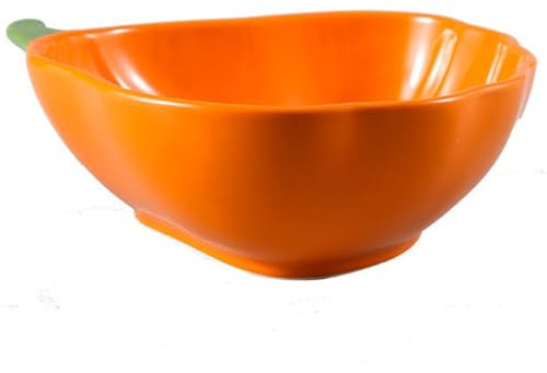 Tadoiooy Pumpkin Bowl 8 Inch Pumpkin Soup Bowls Cute Halloween Candy Bowl Ceramic Ramekins for Baking Souffle and Pudding, Halloween Kitchenware for Salads, Fruits, Dessert and Snack, Home Decor