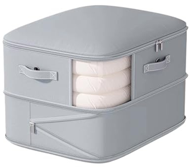 Générique Organisateur De Compression Auto, Sacs de Compression pour Stockage, Sac de Rangement Zippé Économiseur d'Espace pour Vêtements Literie Couette Maison VR Dortoir
