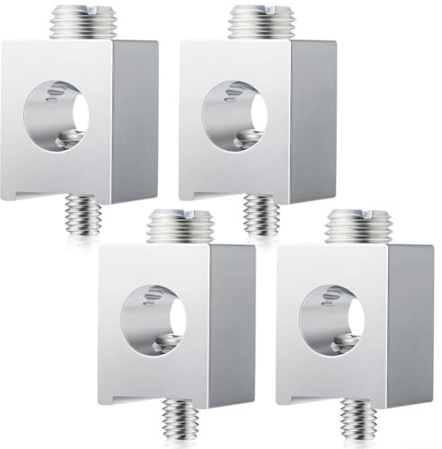 Elektrische Klemmen aus Aluminiumlegierung, gerade durch Schnellverbindung, CA1/0UF, mit widerstandsfähiger verzinnter Oberfläche und Schrauben für Erdung, 4 Stück