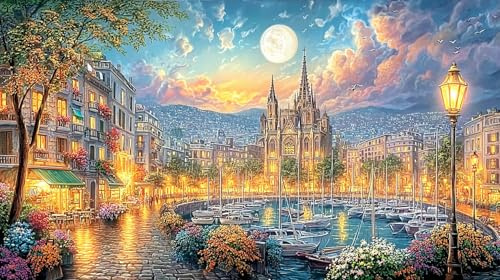 Kölner Dom Puzzle 1000 Teile Bildungsspiel-Herausforderung Recyclingpapier Herausforderndes Spiel zur Entspannung, Kreativität & Geschenkgeben 70x50/1000 Teile