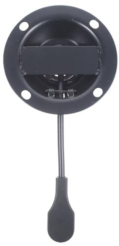 Toyvian Runde Eisen Stuhl Drehplatte Schwarz als Ersatzteil mit Swivel Tilt Control für Stabiles Stuhlgestell und Einfache Wartung im Büro oder Zuhause