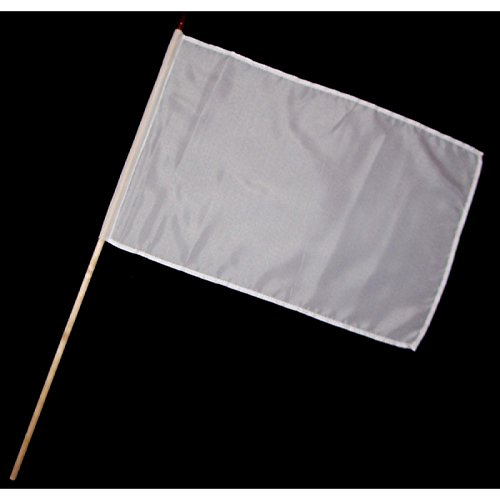 Everflag Stock-Flagge 30 x 45 : Weiß - Ideal zum selbergestalten!