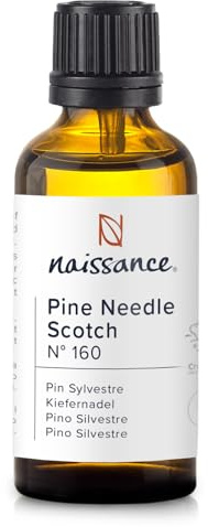 Naissance Aceite Esencial de Pino Escocés (No. 160) - 50ml - Puro, Natural, Vegano & No Diluido - Para Quemador, Humificador, Aromaterapia, Difusor, Masajes Corporales - Velas, Jabon, Baño