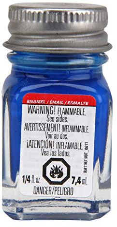 Testors Enamel Paint Open Stock .25oz-Blue Fluorescent