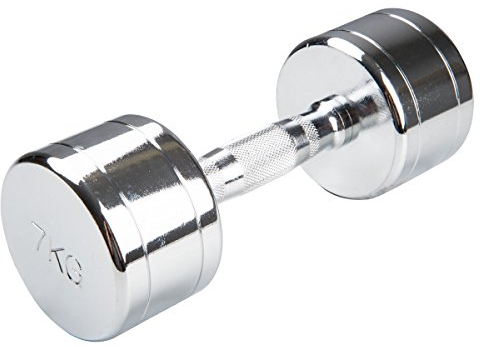 Trendy Sport Chrom Kurzhantel - Trendy Sport Gewicht - 1 Stück - 7,0 KG