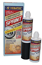 Vebatec Sprint 2-Komponenten Schnellklebstoff Kleber 280 ml