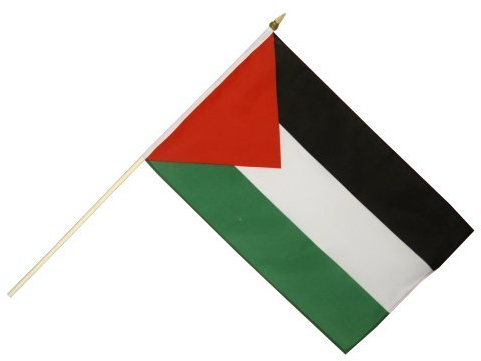 Stockflagge Palästina - 30 x 45 cm