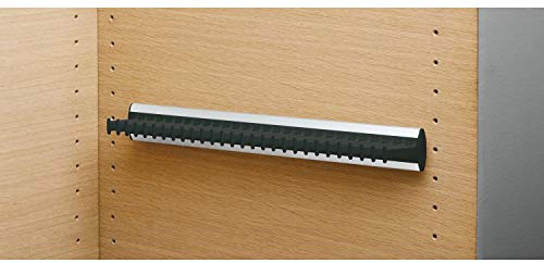 Krawattenhalter starr Modell D, 432x48x52 mm, Aluminium/Kunststoff schwarz