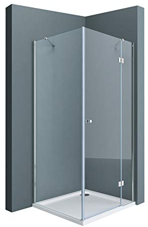 doporro Duschkabine Eckdusche Duschabtrennung Rav05K 70x80x190cm Duschabtrennung ESG-Sicherheitsglas Klarglas inkl. Easy-Clean-Beschichtung