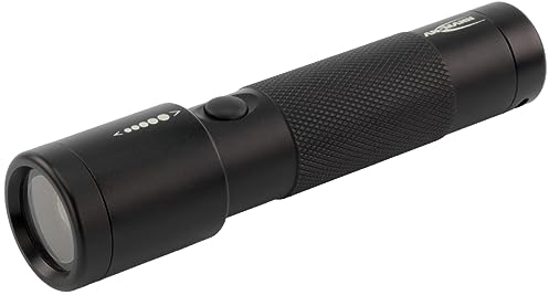 ANSMANN FUTURE T200F professionelle LED Taschenlampe mit Batterien / Handliche Outdoor Leuchte mit stufenloser Fokussierung / 200 Lumen & 2 Funktionen