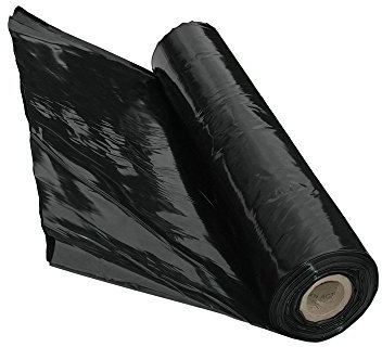 ELJQI - Plástico Invernadero 200M2 (50X4) 400Galgas - Negro