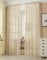 WOLTU Gardinen, Vorhänge für Wohnzimmer Kinderzimmer Schlafzimmer, mit Kräuselband, Leinenoptik, Halbtransparent Voile, 140 x 175 cm, Sand