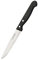 Marietti Coltelleria MRT240028 Confezione 6 Coltelli Bistro, Nero, Acciaio Inossidabile