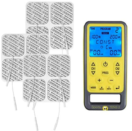 Tenscare Sports Tens + Elektroden Value Pack - Schmerztherapie, Muskelaufbau und Massage in einem Gerät