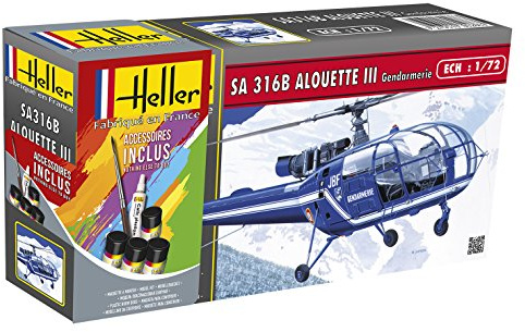 Heller 1:72 Gift Set - SA Alouette III Gendarmerie