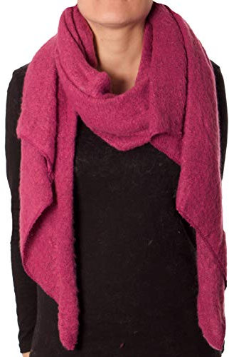 Fashion YOU WANT Damen XXL SCHAL kariert und mit Stern Motiv kuschelig warm Trend 2018 Stola XXL Tuch (pink Stern)