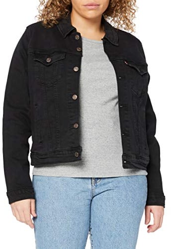 Levi's Women's Original Trucker Denim jacket, Black Lilly, M