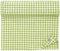 Linen & Cotton Chemin de Table à Carreaux en Tissu Coureur de Table en Bois Estella - 100% Lin, Blanc Vert (40 x 100 cm) Petit Court Lavable Rustique pour Maison Cuisine Campagne Printemps Pâques