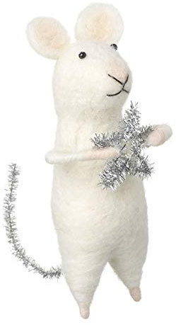 Heaven Sends Wool Mouse with Star and Glitter Tail