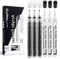 O-Kinee Premium Acrylstifte für Steine, 6 Pack 0.7 mm Wasserfest Acrylstifte Marker Stifte für Steine Holz Metall Leinwand Glas Papier Leder Keramik DIY Zeichnung (3 weiße und 3 schwarze)