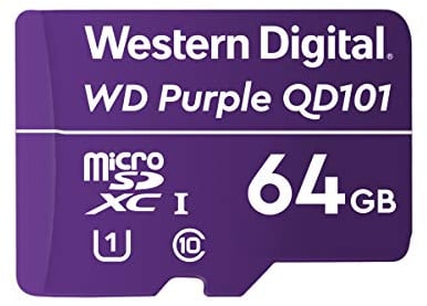 Western Digital Carte MicroSD Purple 64 Go WDD064G1P0C