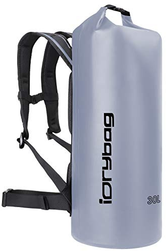 IDRYBAG Dry Bag Waterproof Floating, PVC Waterproof Bag Roll Top, 20L Dry Bag Kayak Storage for Kayaking, Boating, Rafting, Swimming, Hiking, Camping, Travel, Beach