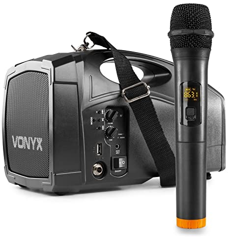 Portable speaker - Vonyx ST014 draagbaar omroepsyteem met draadloze handmicrofoon, Bluetooth en mp3 speler