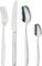 KHG Besteckset 24 tlg für 6 Personen, Edelstahl 18/0 Rostfrei & Langlebig Essbesteck für jeden Anlass 6x Gabel, 6x Messer, 6x Löffel & 6x Teelöffel Modell 711