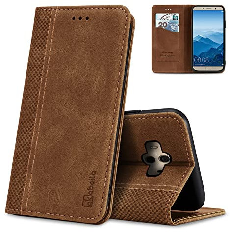 AKABEILA Hülle für Huawei Mate 9 Handyhülle Leder Flip Case Ständer PU Brieftasche Schutzhülle Klapphülle Tasche Case mit [Kartenfach] [Standfunktion] [Magnetisch]