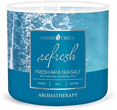 Goose Creek Candle® Fresh Air & Sea Salt - Refresh 3-Docht-Kerze 411g