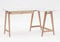 Eckschreibtisch Luka Tisch Mit L-Form Winkelschreibtisch Schreibtisch Bürotisch Ecktisch Arbeitstisch Studie Tisch Computertisch - 135 cm + 85 cm - Rechte Seite - Massivholz Esche - Weiss