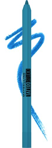 Maybelline New York Tattoo Studio Long-Lasting Sharpenable Eyeliner Pencil, Glide on Smooth Gel Pigments with 36 Hour Wear, Waterproof Arctic Skies 0.04 oz