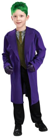 Rubies Costume Co DC Comics Officiel - Déguisement entrée de gamme The Joker Dark Knight (Enfant) - Taille 11-14 ans Violet, Vert R703257T1114