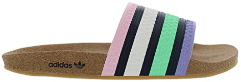 adidas Herren Adilette Slides Sandalen zum Reinschlüpfen, Schwarz Black White 280647, 45 1/3 EU