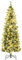 HOMCOM Árbol de Navidad Artificial 180 cm con 240 Luces LED Árbol de Navideño de 618 Ramas Árbol con Soporte de Acero Forma de Lápiz Ø68x180 cm Verde