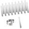 Yeesabella 18pcs Aquarium Plant Weights Anchors, Bendable Plant Anchors Over Weight Anchor Metal Aquatic Plant Weights Reinforced Weights for Live Plants Prevents Floating