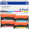 117A Ersatz für HP 117A Tonerkartuschen kompatibel mit Color Laser MFP 150a 150nw 178nw 178nwg 179fnw 179fwg Drucker (Schwarz, Cyan, Gelb, Magenta, 4er-Pack)