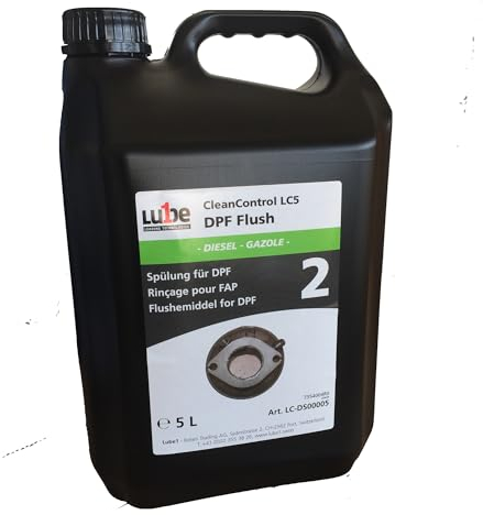 Lube1 CC DPF Spühlung I DPF Reiniger 5 L I Partikelfilter Reiniger Diesel I Sauberer Dieselpartikelfilter I Nutzbar CleanControl LC5