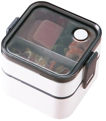 Lonchera de doble capa a prueba de fugas ABS cálido que mantiene el calor aislamiento térmico lonchera para la cocina fiambrera contenedor de almuerzo