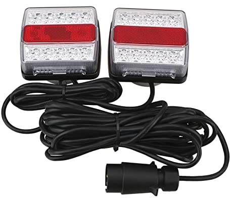 Rear Reverse Lamp Number Plate Light 2 Piece/Set Combination Towing Taillight Car Truck Tail Light Yellow And Red White Lighting