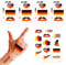 ADMAY Deutschland Flagge Temporary Tattoos, 10 Blätter Wassertransfer Deutschland Aufkleber Flaggen Set, Deutsche Flagge Tattoos für WM & EM, Deutsche Fahne Sticker für Fußball Fans & Sportevents