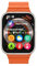 Nuevo reloj T10 Ultra Smart Watch 49 mm 2024 NFC para hombres y mujeres, seguimiento GPS, Bluetooth, llamadas, música, carga inalámbrica para iOS (naranja)