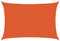 vidaXL Sonnensegel, UV Schutz Sonnenschutz für Terrasse Balkon Garten, Windschutz Wetterschutz Rechteckig, Sonnendach, 160g/m² Orange 5x7m HDPE