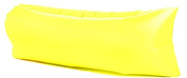 Aufblasbares Sofa - Wasserdichtes Luftsofa, Sofa Aufblasbar Reißfestem Gewebe von bis zu 200kg, Tragbares Wasserdichtes Aufblasbare, Air Lounger für Camping, Park, Strand, Hinterhof(gelb)