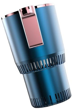 DIEKE Portavasos inteligente para coche con calentamiento rápido y control de temperatura de refrigeración, fácil de llevar, taza eléctrica para bebidas