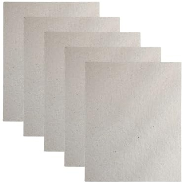5 x Mica-Folie für Mikrowelle, 150 x 120 mm