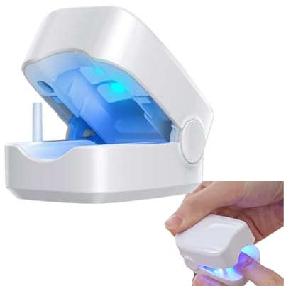 Orthovital Nail Fungus Treatment Device, 910nm Infrared 470nm Blue Light Nail Repair Laser Device, Home Salon Toenail Fingernail Care Strengthener Machine (1 pc)