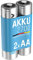 ANSMANN Akku AA 2700mAh NiMH 1,2V - Mignon AA Batterien wiederaufladbar, mit hoher Kapazität ideal für hohen Strombedarf wie Kamera, Foto-Blitz, Taschenlampe, Controller (2 Stück)