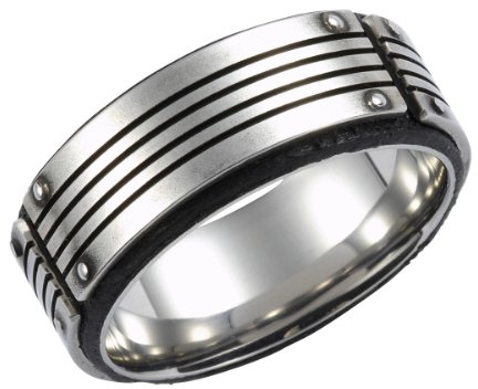 FOSSIL Herrenring Edelstahl 20 mm JF83553040